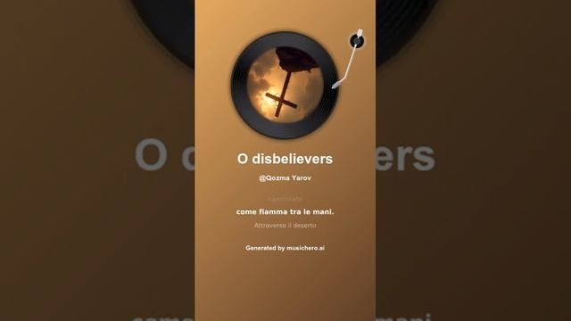 O disbelievers 9