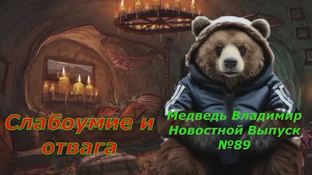 Медведь Владимир Новостной Выпуск №89 Слабоумие и отвага
