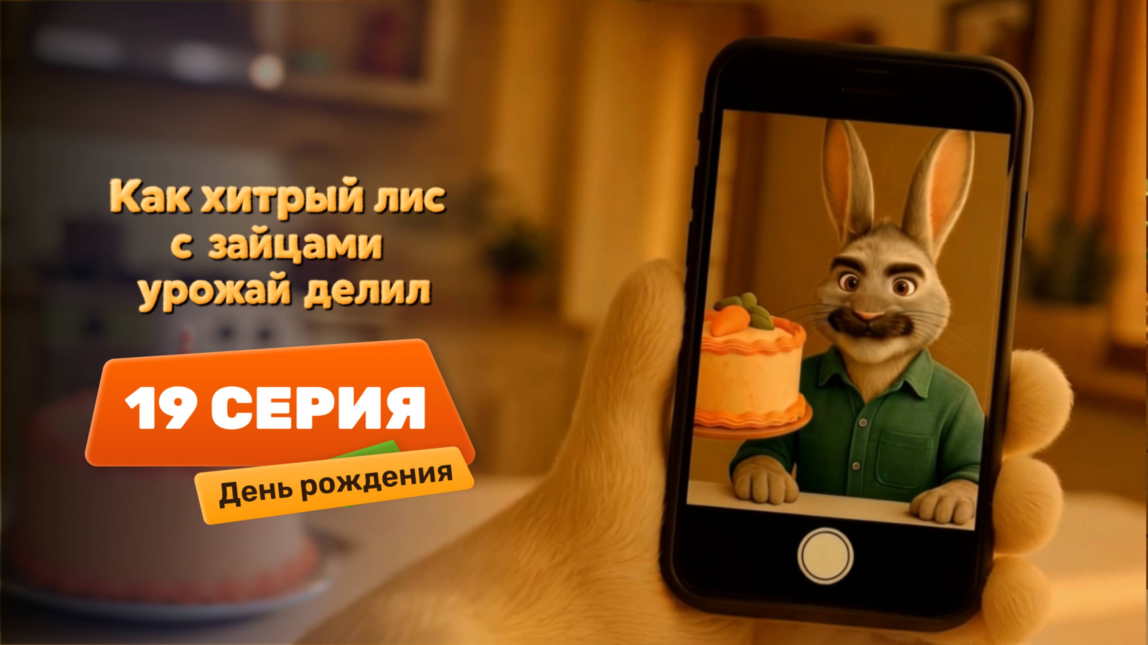 Серия 19 – День рождения | Как хитрый лис с зайцами урожай делил