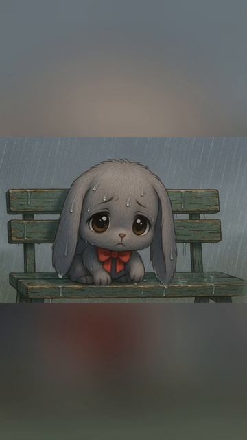 Зайку бросила хозяйка! Под дождём остался зайка 😢