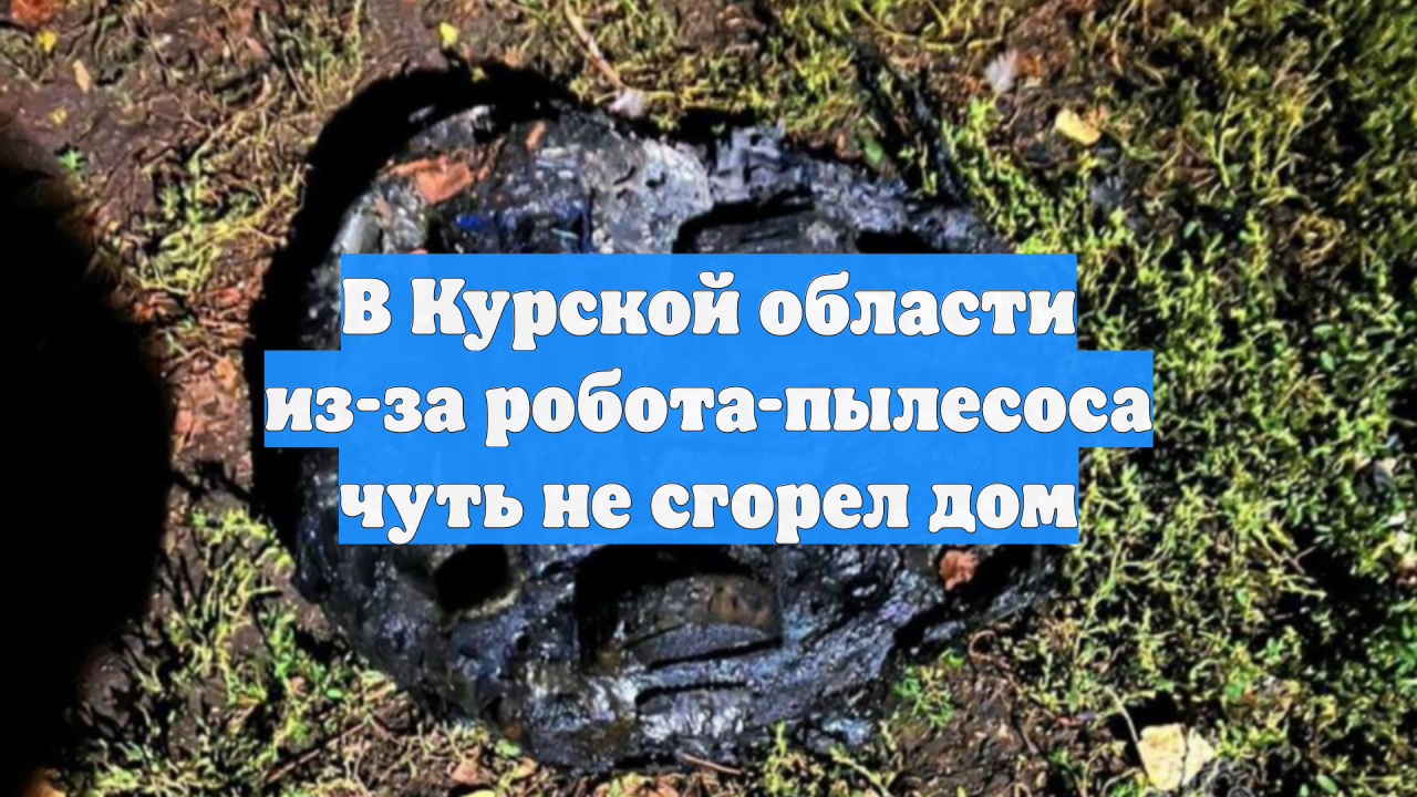 В Курской области из-за робота-пылесоса чуть не сгорел дом