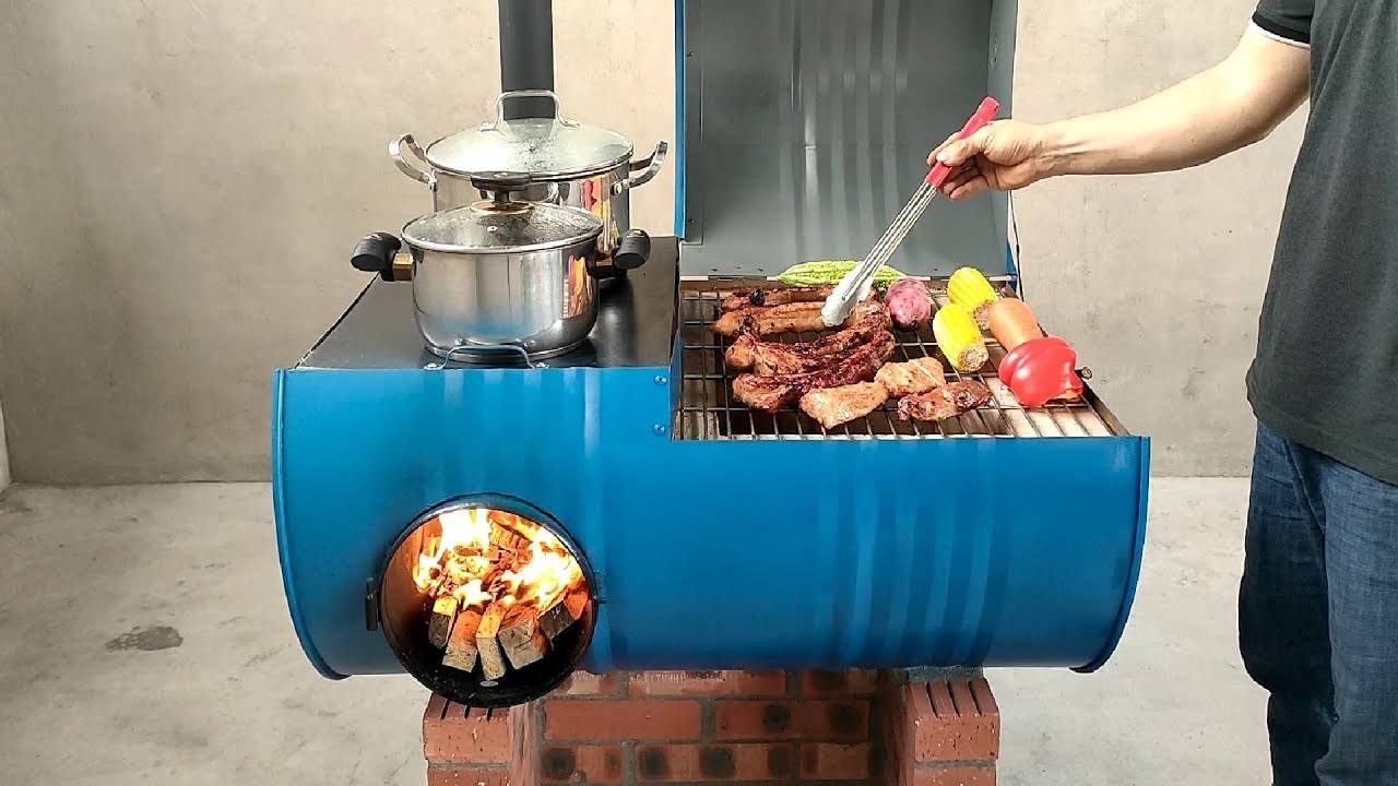 Дровяная печь с духовкой: проверенный способ сделать из железной бочки шедевр!
