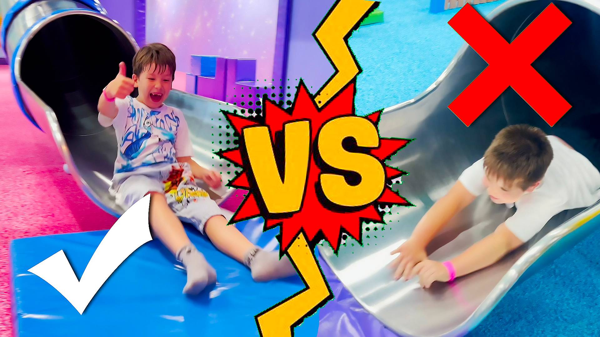 Правила поведения детям Развивающий мультик для детей Детский влог в детском парке развлечений