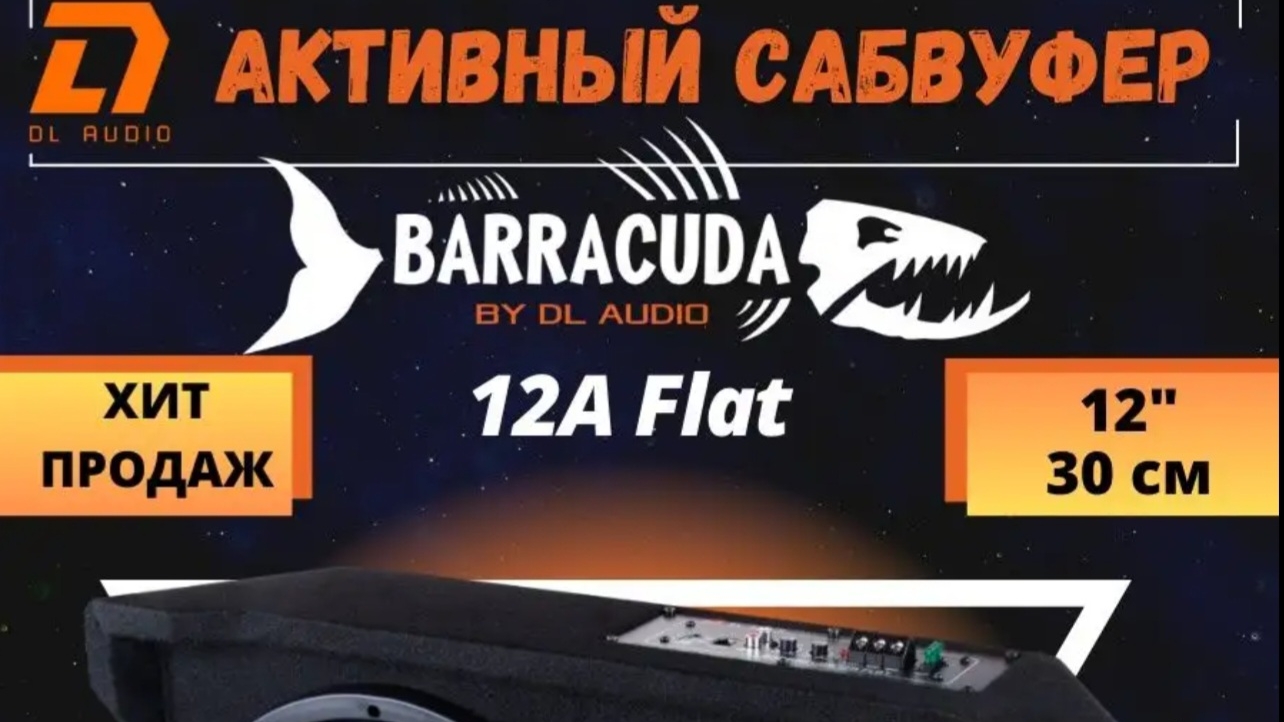 Активный сабвуфер DLaudio Barracuda 12a Flat.