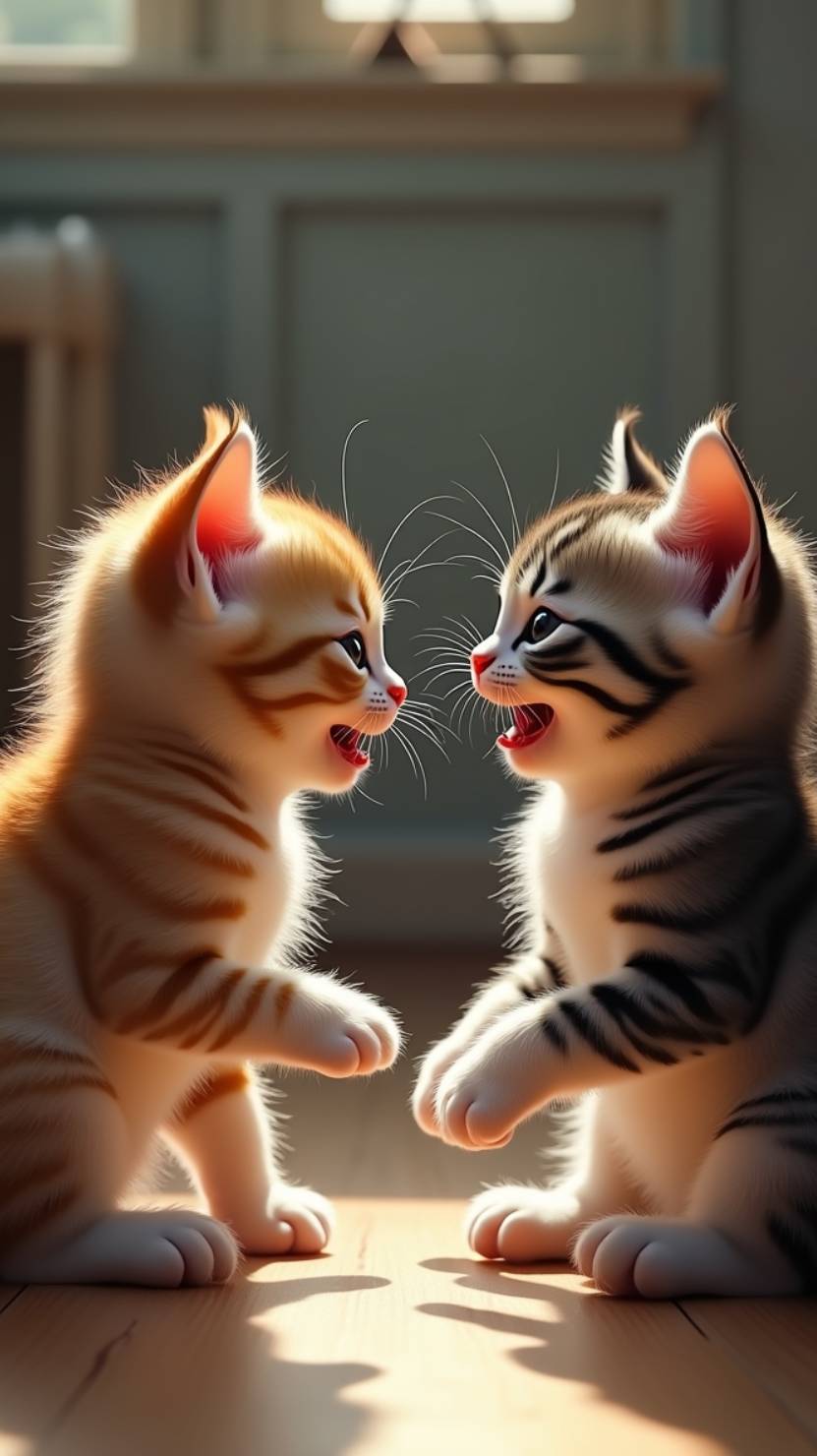 Котята дерутся 😼🔥
