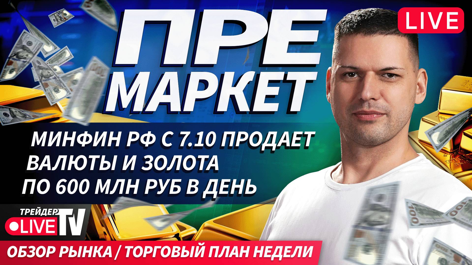 Премаркет. Обзор рынка | 06.10.25 | Live Трейдер ТВ