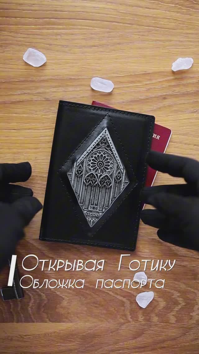 Обложка для паспорта. Открывая Готику Гранит. Обсидиан