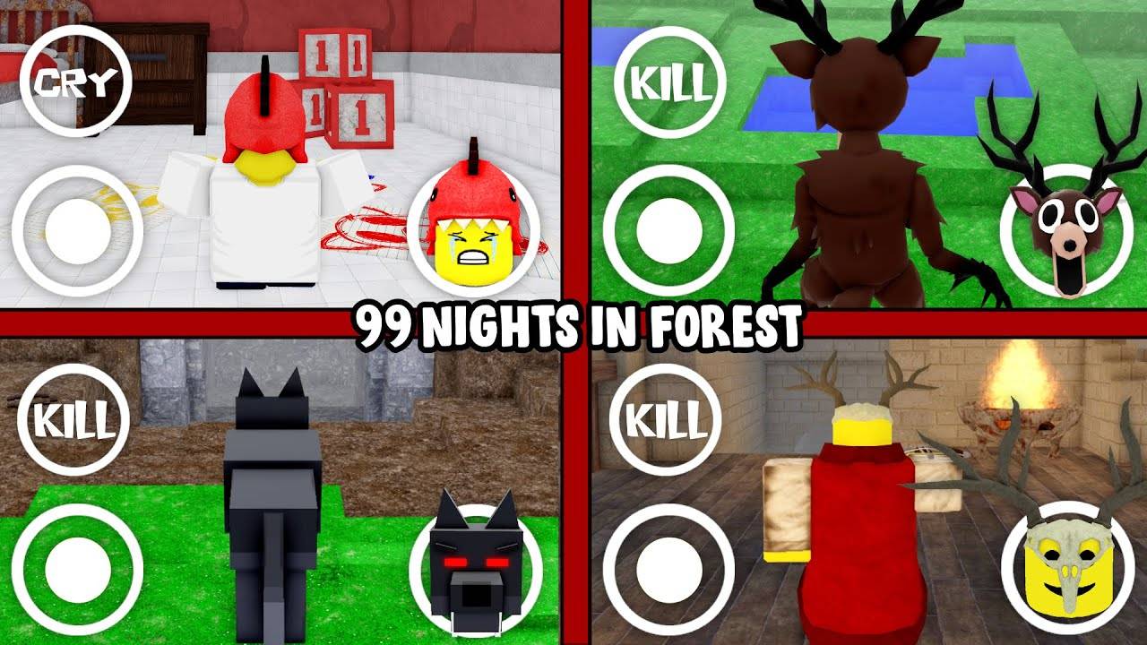 99 ночей в лесу - Что, если я стану ТАКИМ, как ВСЕ | Jumpscare - Roblox