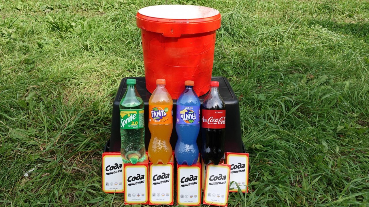 Сода с уксусом. Сода с газировками