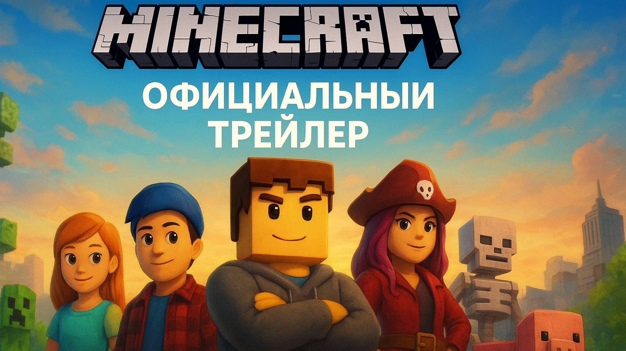 Minecraft — официальный трейлер фильма | Фильм по игре Minecraft (2025)