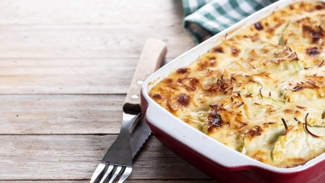 Запеканка с рисом и горбушей в духовке