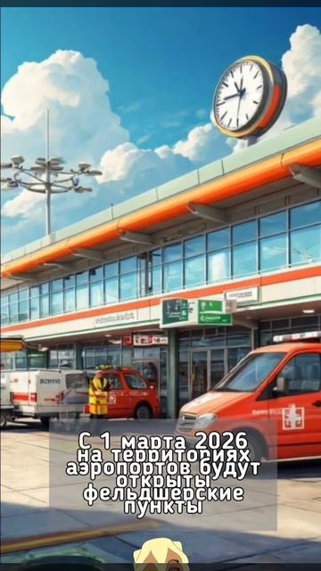 С 1 марта 2026 на территориях аэропортов будут открыты фельдшерские пункты