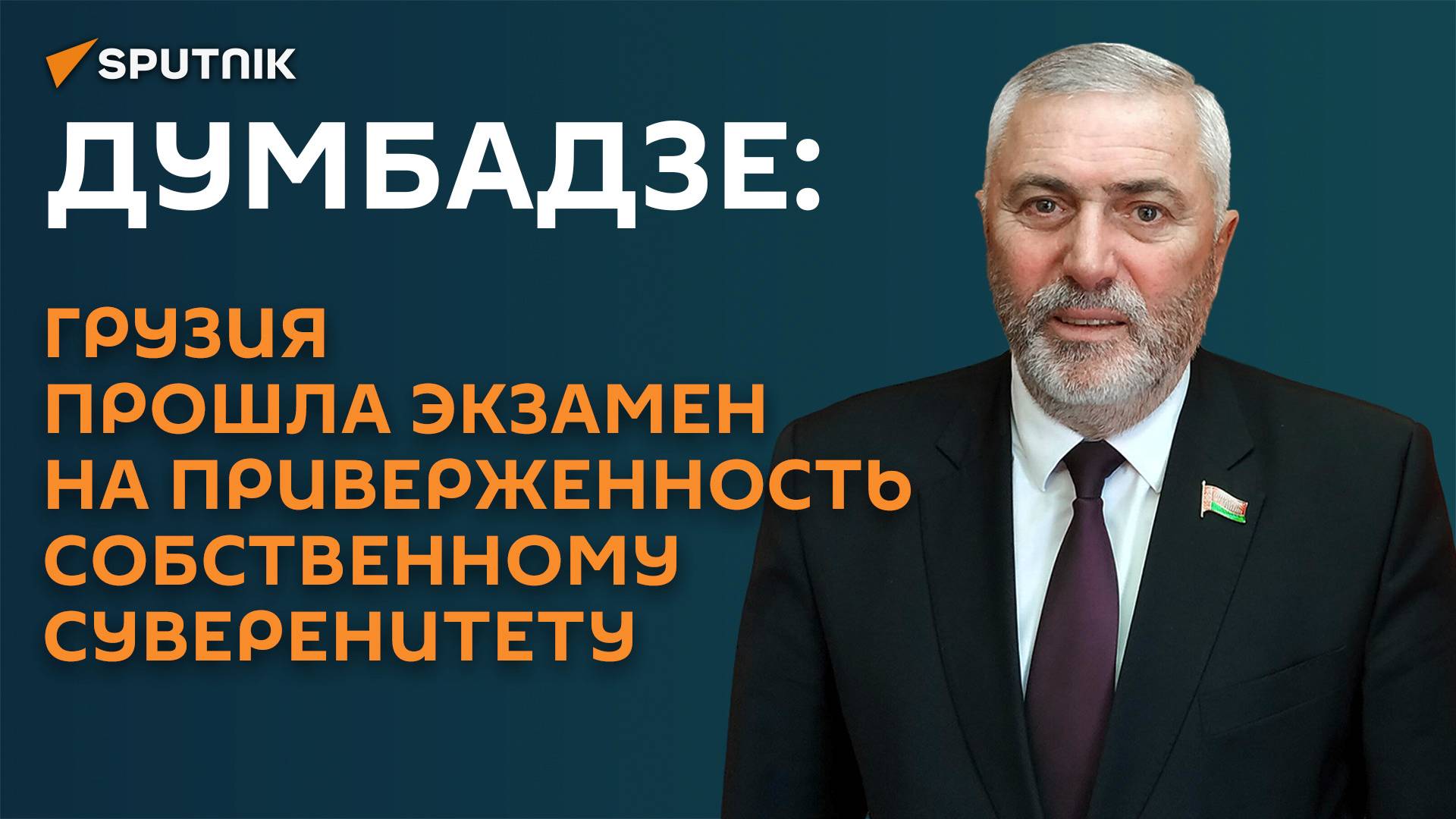 Думбадзе: Грузия прошла экзамен на приверженность собственному суверенитету