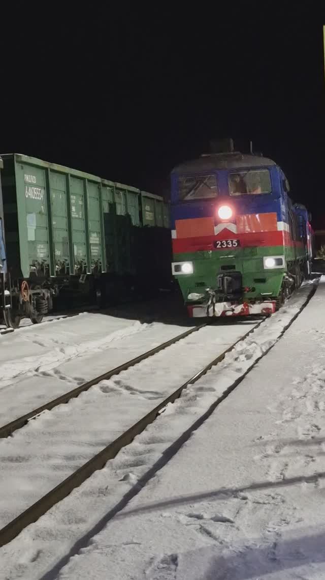 Прибытие пассажирского поезда №328 Железных дорог Якутии на станцию Алдан 05.10.2025