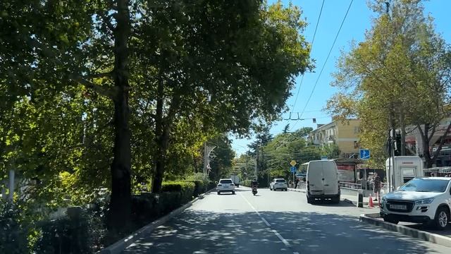 Ялта. От платана по Московской, поворот на Киевскую, К.Маркса до Садовой ул. 17.09.25. Крым. Crimea.