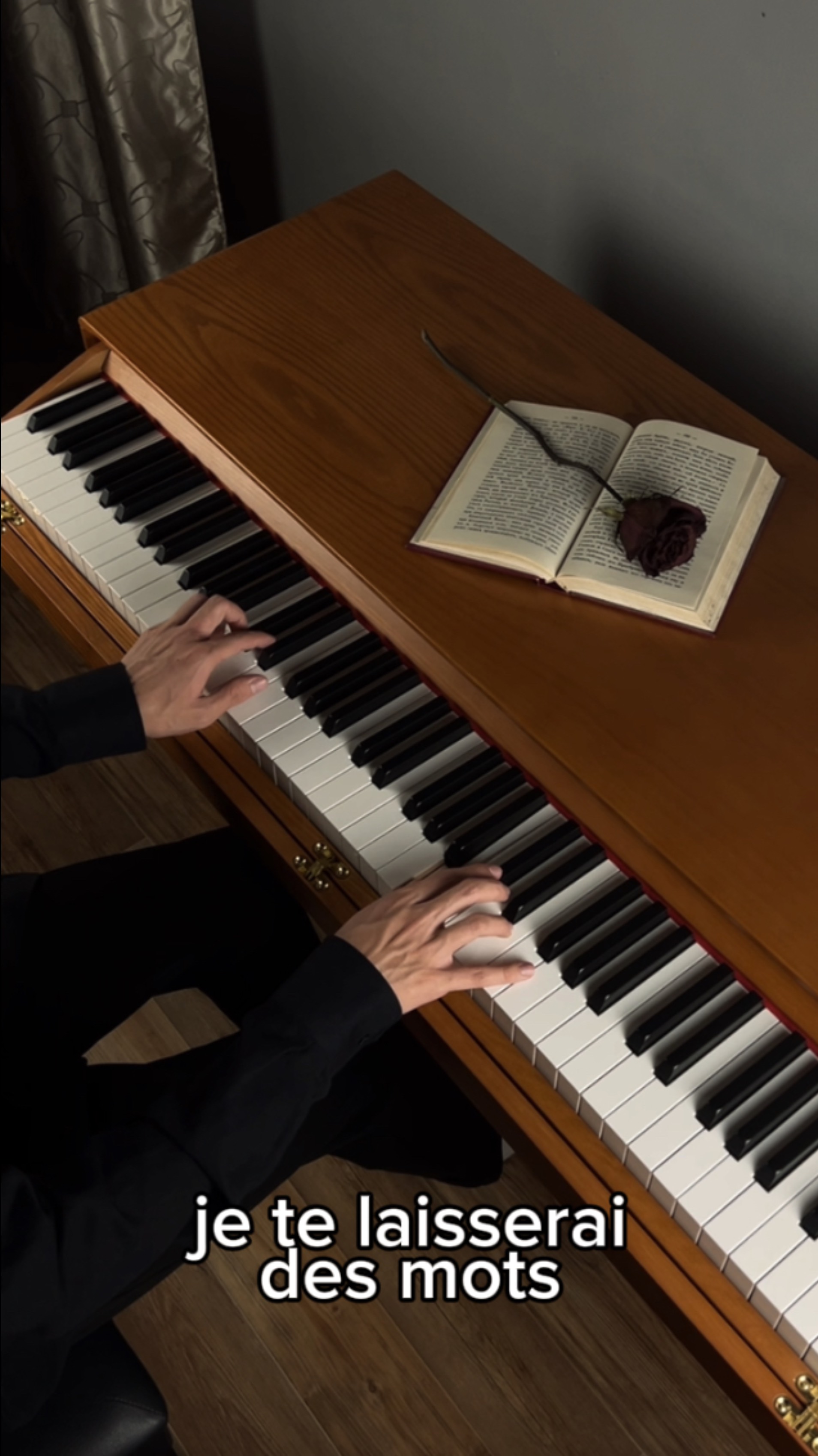 je te laisserai des mots❤️ #aesthetic #calm #piano