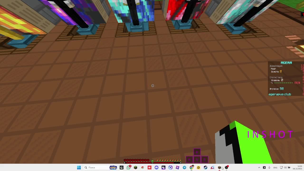 играем в Minecraft агера пвп ASMR