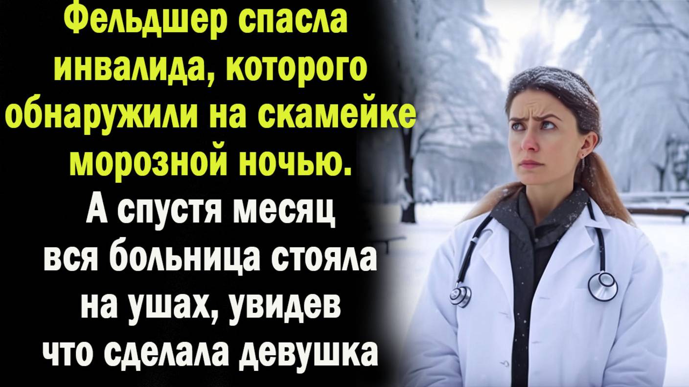 Фельдшер спасла инвалида, которого нашла на скамейке морозной ночью. Но то, что было дальше