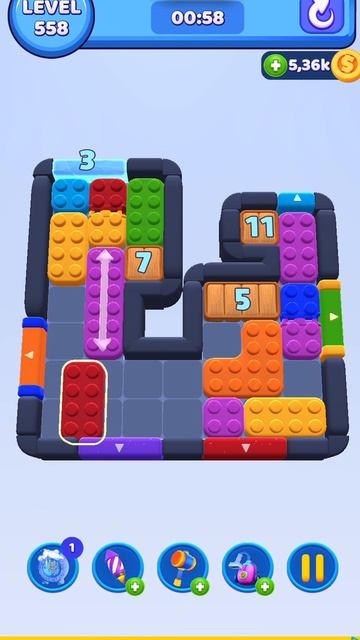 Уровень 558 Color block jam