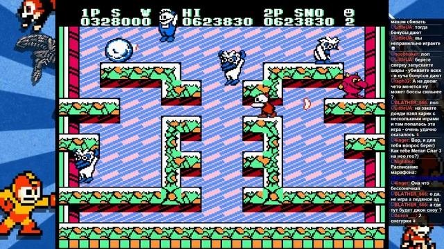 BOP95 Death Devil - Snow Bros запись стрима  hd720