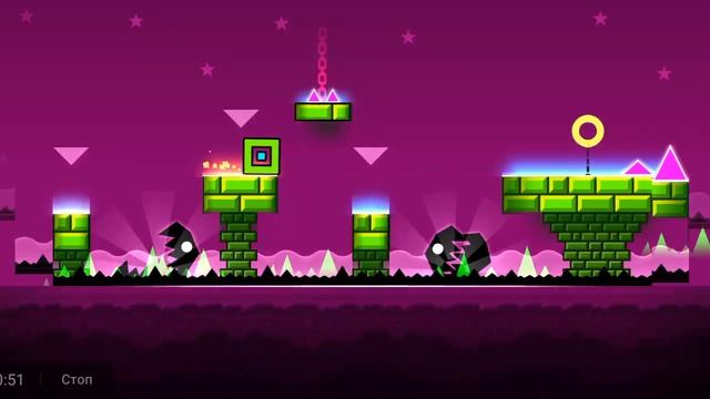 The Seven Seas 3 Coins And  Geometry Dash Meltdown