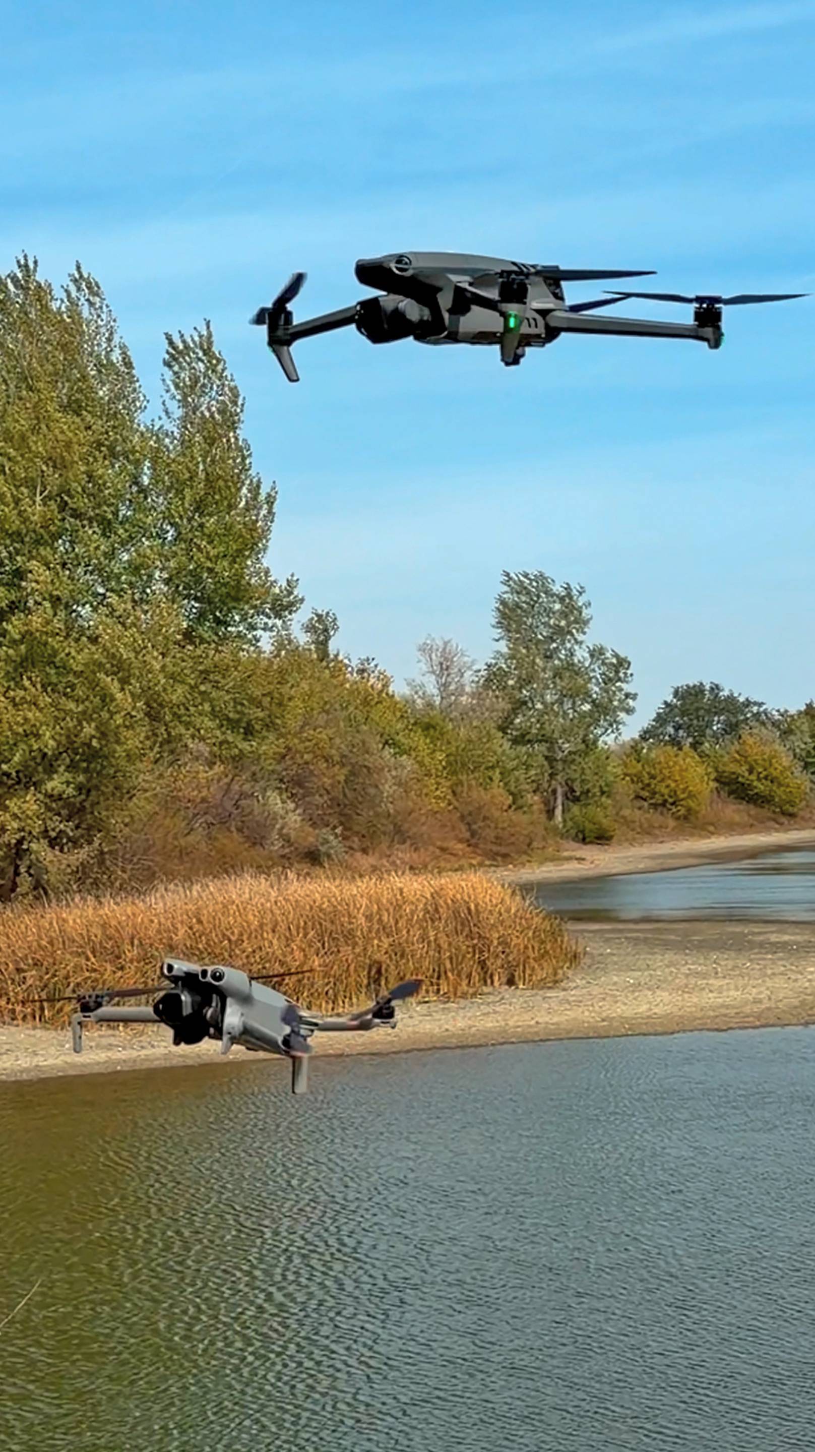 DJI Mini 5 Pro Vs DJI Mavic 3🔥 Ветроустойчивость дронов #shorts #viral #djimini5pro