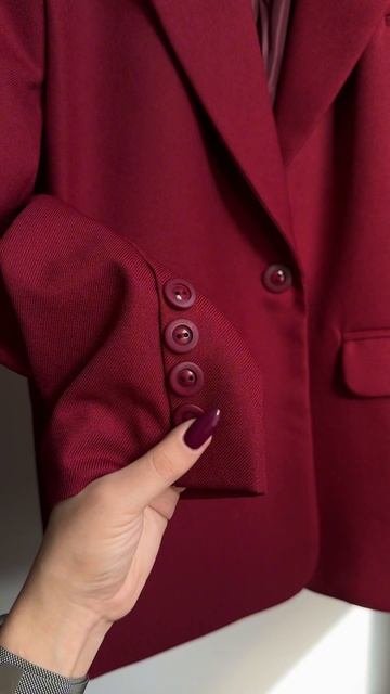 АРТ. WB 397610969 🍷 винный пиджак для элегантных образов