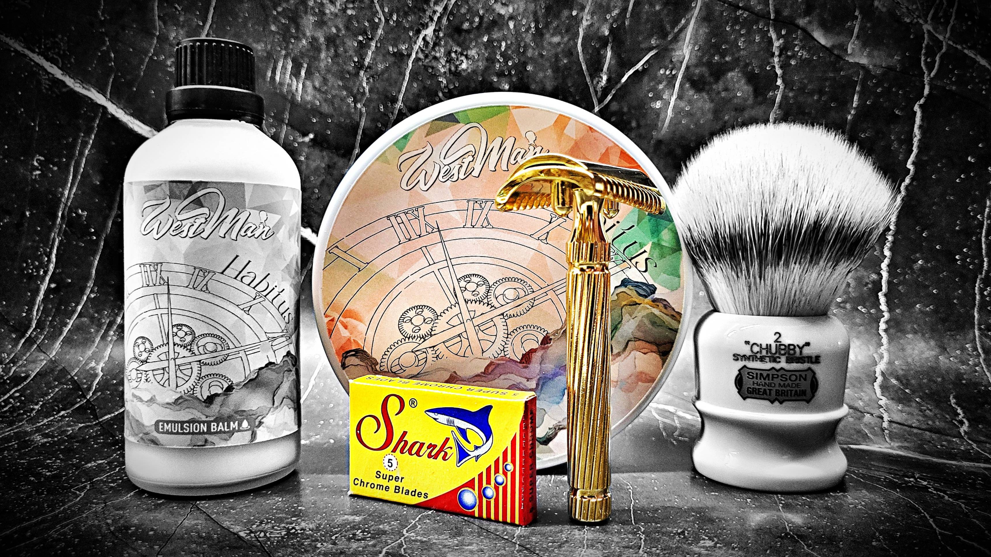 Бритье! Fatip Piccolo Storto Gold Original - Shark - Simpson Chubby 2 - Westman Habitus
