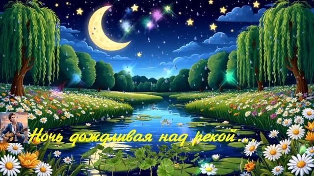 Ночь дождливая над рекой...1  ВИДЕО ПЕСНЯ В ДУШУ