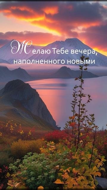 Желаю Тебе вечера наполненного новыми мечтами!