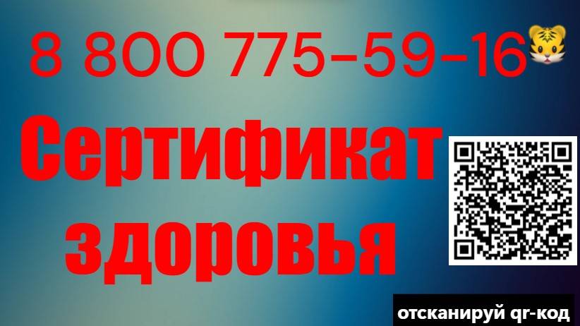 Сертификат здоровья на продукцию (Health Certificate)