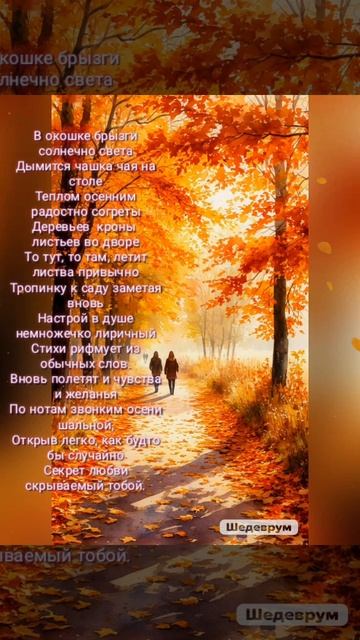 🌤️☔ТВОЙ СЕКРЕТ 🍁🍂 Видеостихи 📽️ Аудиостихи 🎧🎙️