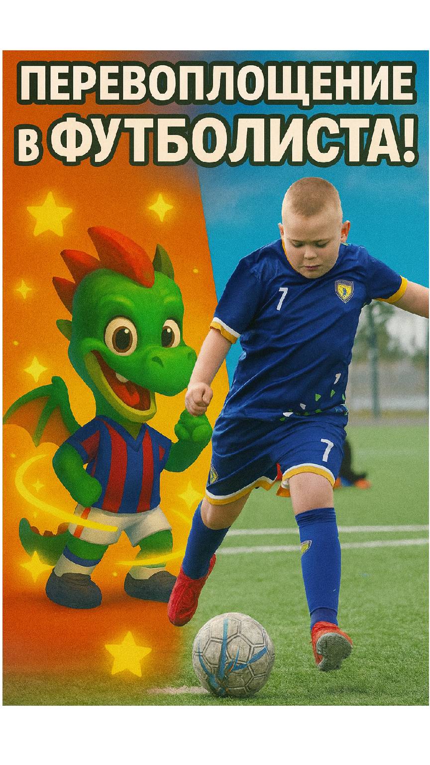 Перевоплощаюсь из дракона в футболиста ⚽️