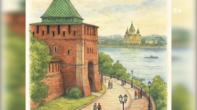 Юные художники из разных стран рисуют Нижний Новгород