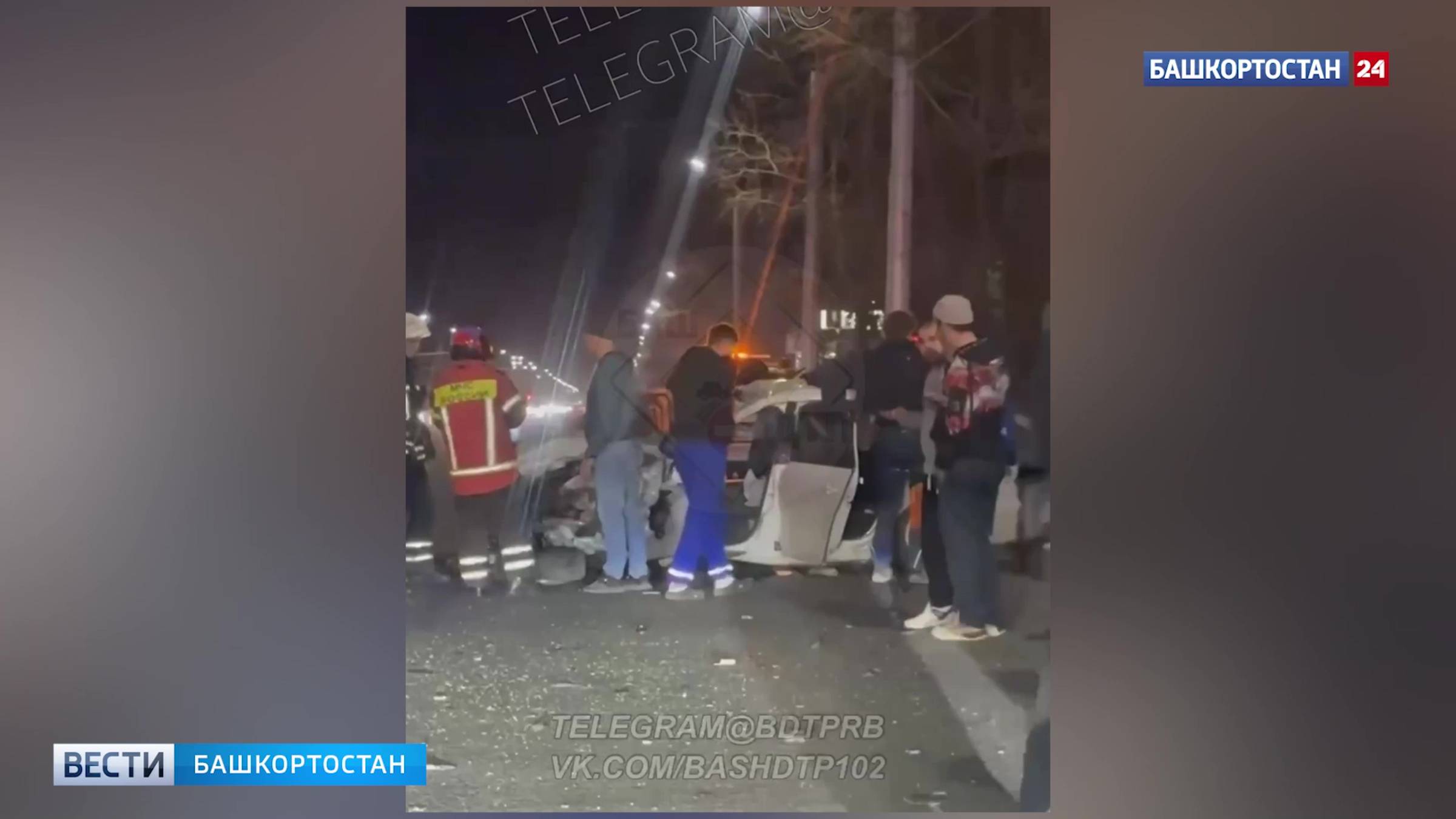 В Уфе произошло ДТП с участием машины скорой помощи на перекрестке Жукова – Гагарина