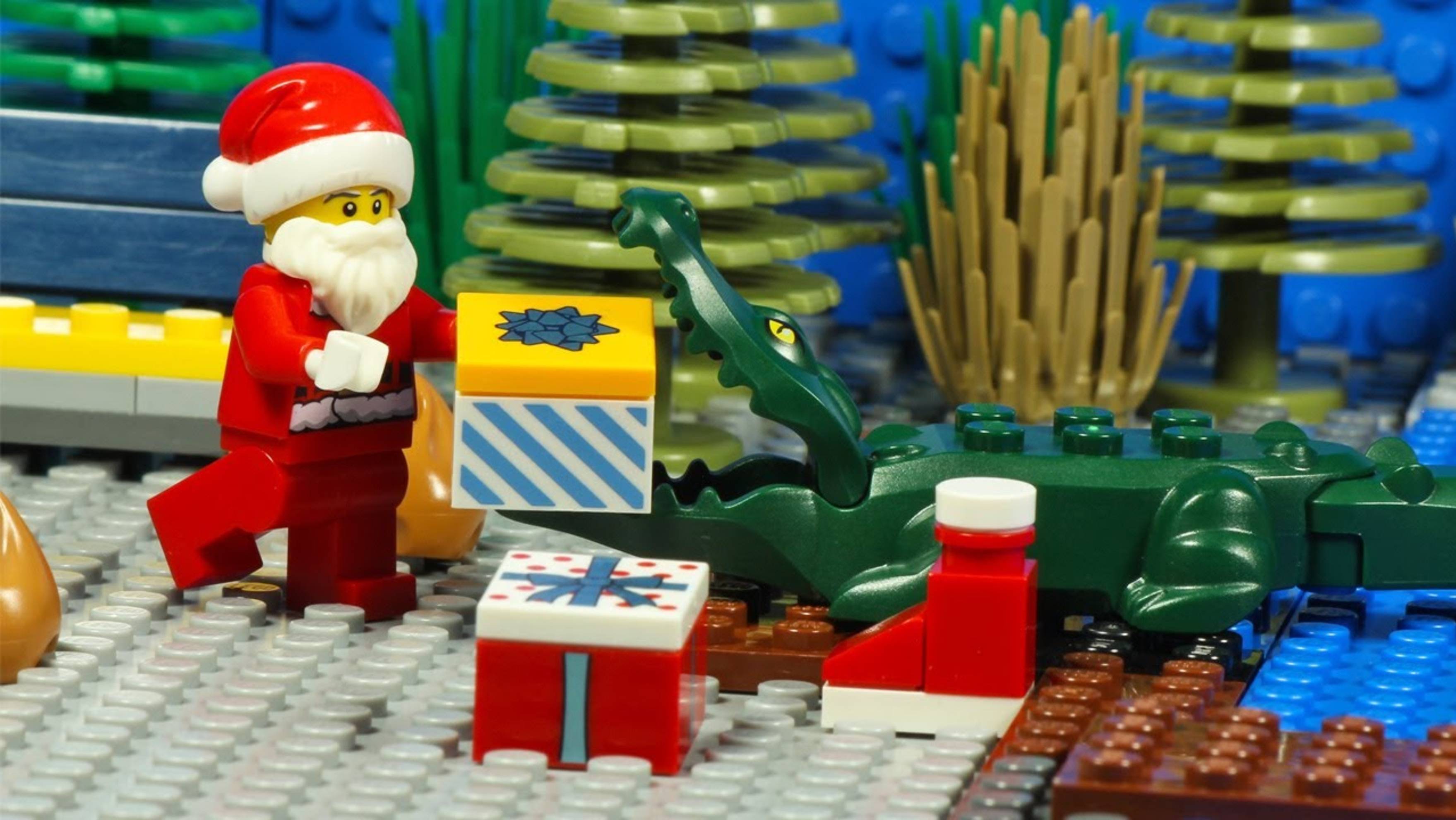 LEGO CITY КРОКОДИЛ НАПАЛ НА САНТА КЛАУСА ЛЕГО МУЛЬТИК АНИМАЦИЯ ДЛЯ ДЕТЕЙ