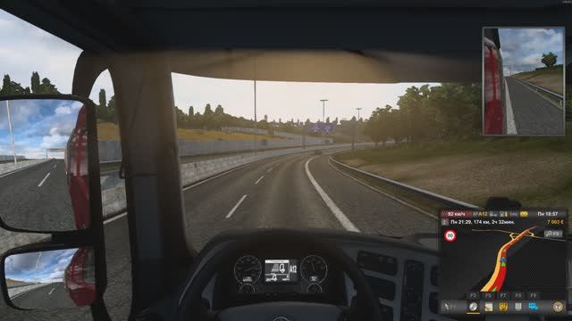 Играю в Euro Truck Simulator 2 (мне нравится)