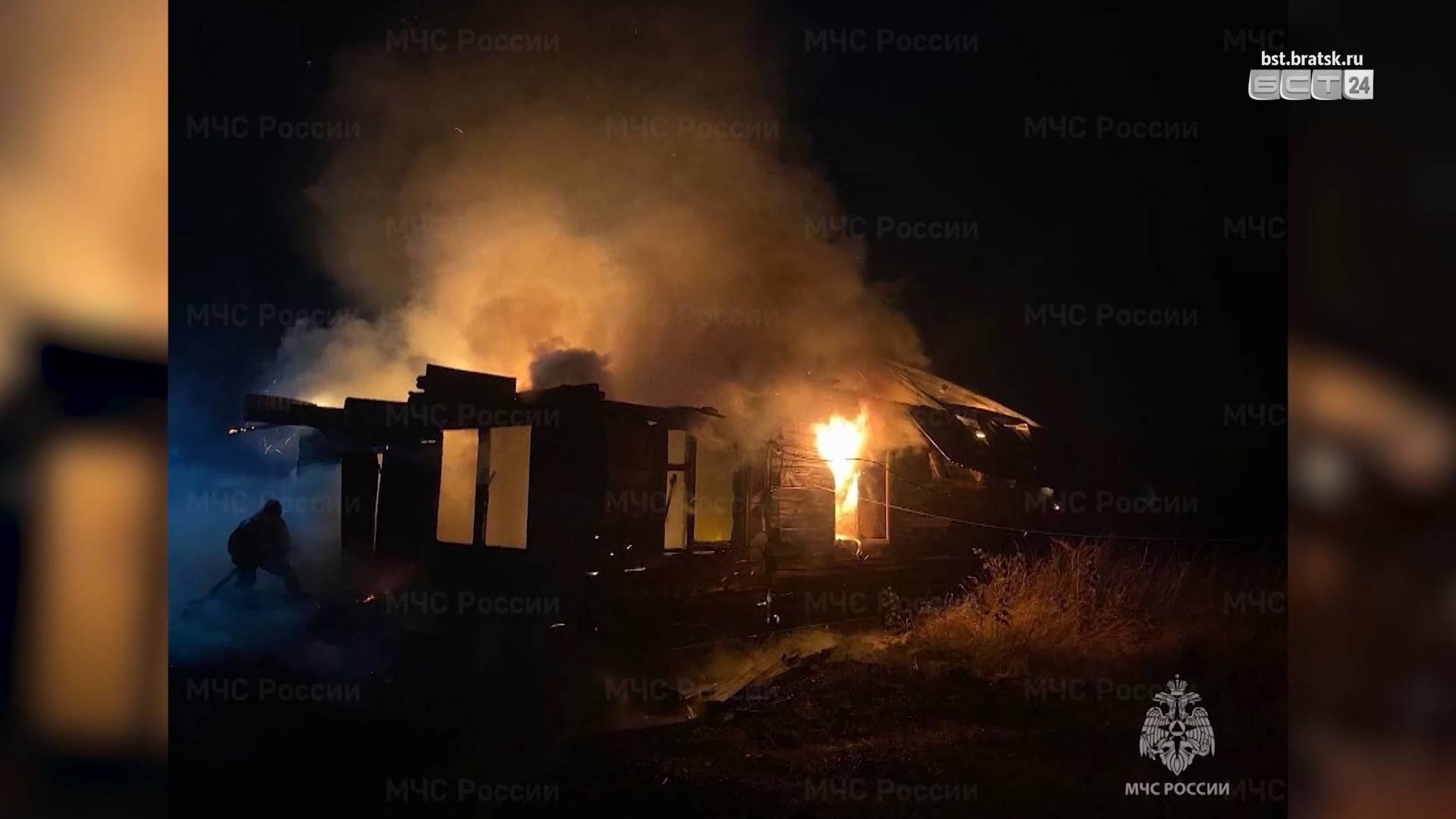 Двое погибли и один пострадал при пожаре в селе Тангуй Братского района