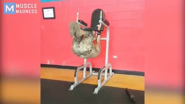 STRONGEST Soldier In Army Gym - Diamond Ott  Muscle Madness