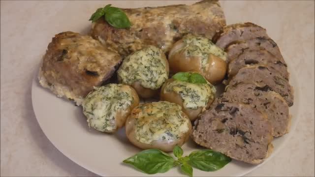Идеальный УЖИН мясной рулет и ароматный картофель на гарнир