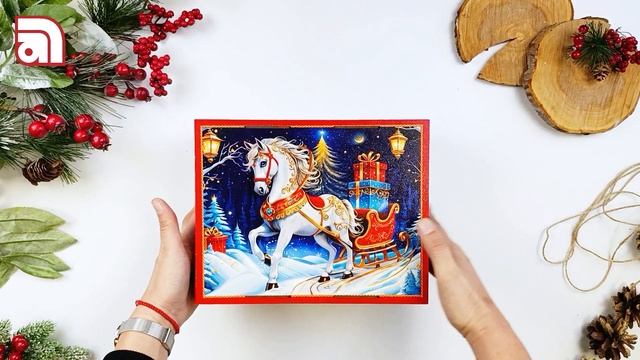Посылка «Символ». Упаковка новогодняя из фанеры