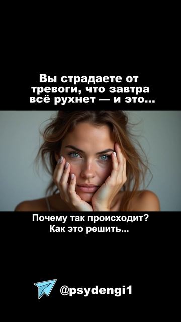 вы в тревоге что завстра все рухнет откуда это..