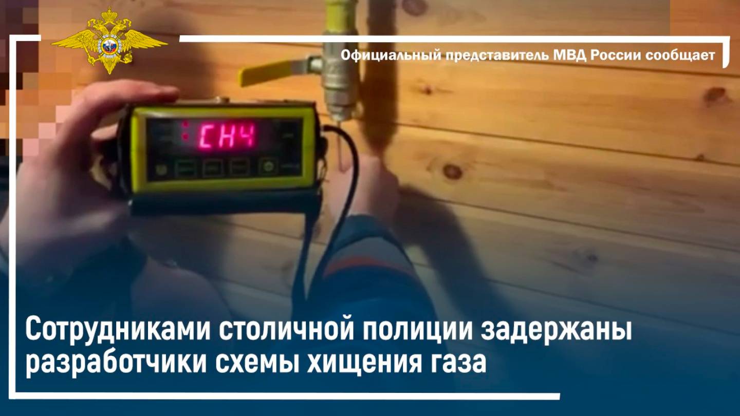 Сотрудниками столичной полиции задержаны разработчики схемы хищения газа