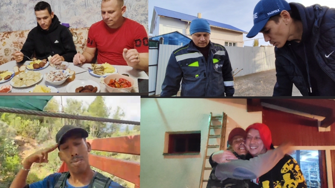 Жизнь в деревне   кроют крышу  привет подписчикам  мама на дереве 