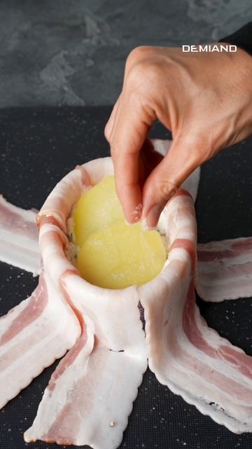 Картофель с курицей в беконе 🍗🥔