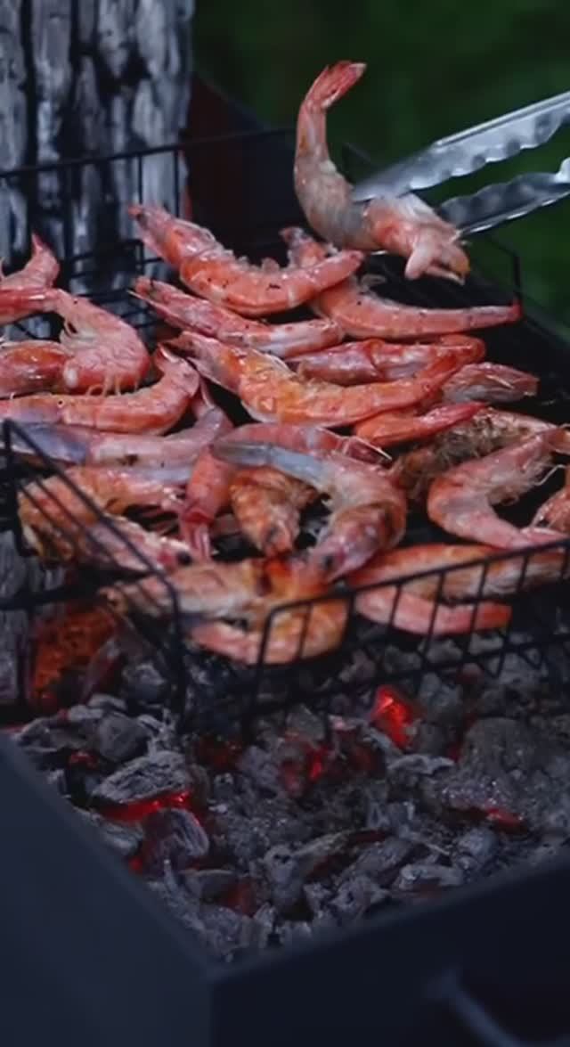 Креветки на огне