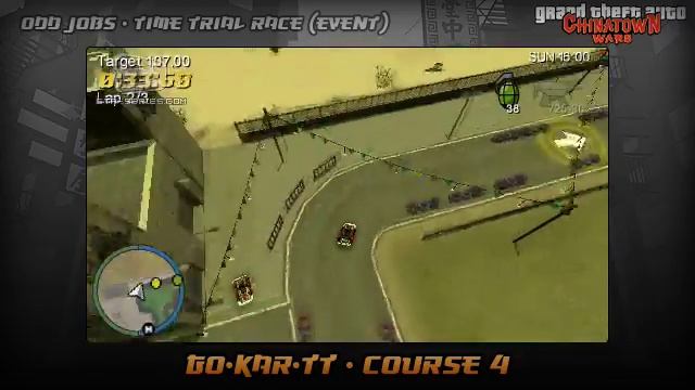 GTA Chinatown Wars - Walkthrough - Time Trial Race - Go-Kar-TT - Course #4