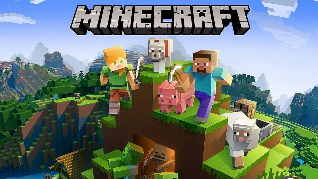 Выживаем на сервере в MINECRAFT  Майнкрафт серия 1