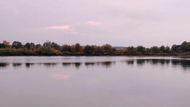 Осенняя прогулка на реке, 8 октября, закат