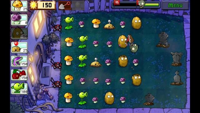Играю в plants vs zombies часть 3.